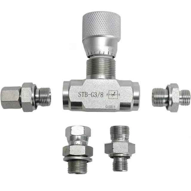 Alt view image 3 of 3 - For flow control valve, cylinder speed control valve Bidirectional 3/8 throttle valve