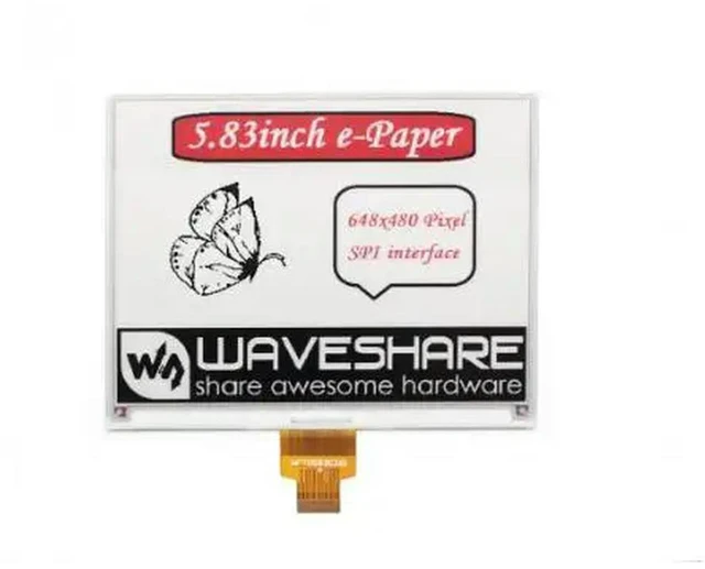Alt view image 3 of 3 - 5.83inch e-Paper (B),648×480,E-Ink raw display, red/black/white three-color