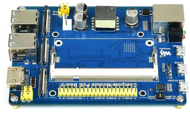 Alt view image 2 of 3 - Compute Module IO Board with PoE Feature for Raspberry Pi CM3 / CM3L / CM3+ / CM3+L