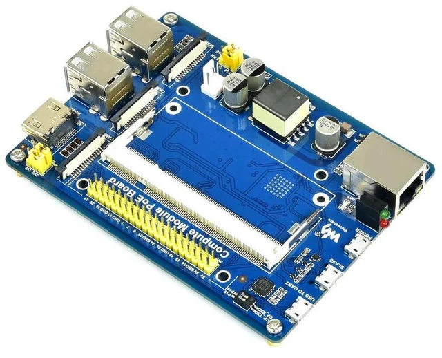 Alt view image 3 of 3 - Compute Module IO Board with PoE Feature for Raspberry Pi CM3 / CM3L / CM3+ / CM3+L