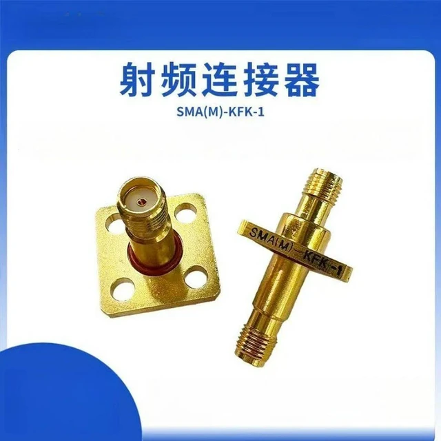 Alt view image 2 of 3 - For SMA-KFK-1 SMA-M-KFK Glass Sintered Gas Sealed Vacuum RF Connector High Frequency Head Four Holes