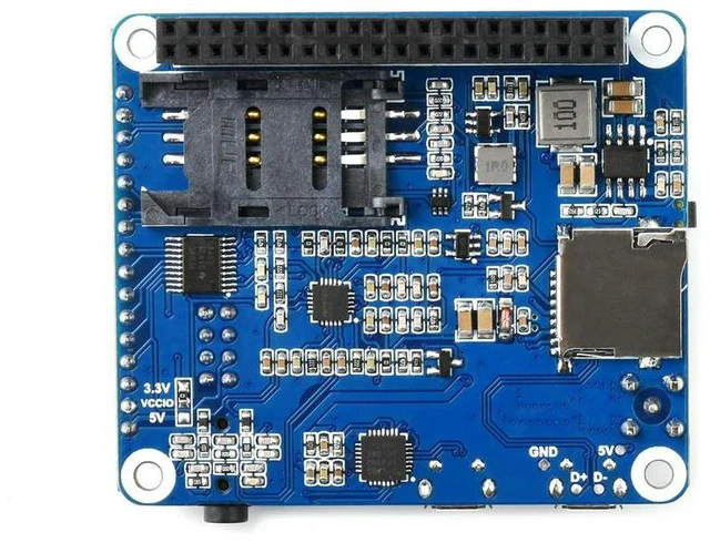 Alt view image 3 of 3 - A7600E LTE Cat-1 HAT for Raspberry Pi Low Speed 4G Module 2G GSM GPRS for Southeast Asia West Asia Europe Afri