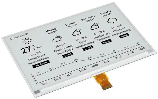 Alt view image 3 of 3 - 7.5inch E-Paper E-Ink Display Module for Raspberry Pi Pico 800X480 Black / White SPI,Pico-ePaper-7.5
