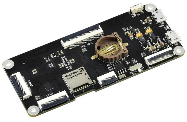 Main image of Binocular Stereo Vision Expansion Board For Raspberry Pi Compute Module CM3 Lite CM3+ Lite