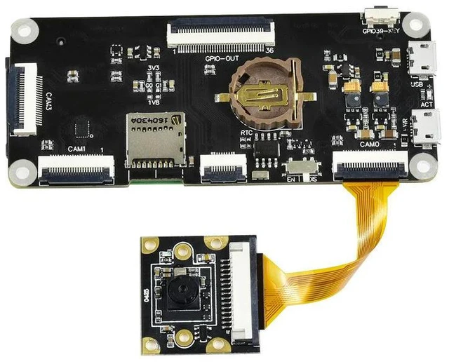 Alt view image 2 of 3 - Binocular Stereo Vision Expansion Board For Raspberry Pi Compute Module CM3 Lite CM3+ Lite