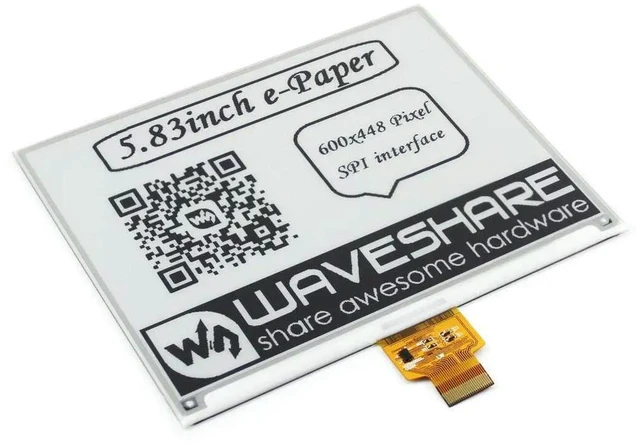 Main image of 5.83inch E-Paper E-Ink Raw Display 648*480 Resolution Black White 2 Colors