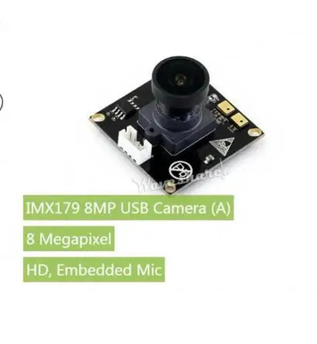 Alt view image 2 of 3 - IMX179 8MP USB Camera (A) Ultra High Definition, Embedded Mic, Driver-Free