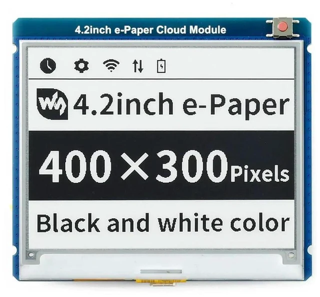 Alt view image 3 of 3 - 4.2inch E-Paper Cloud Module 400*300 Resolution Connectivity for Shelf el Equipment Price Tag