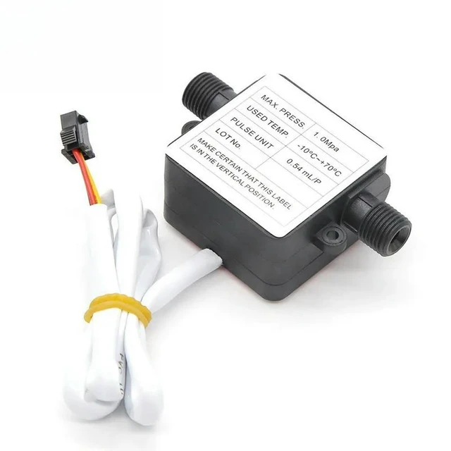 Alt view image 2 of 3 - For gear oil flowmeter 2 points outer tooth cooking robot, flow sensor G1/4 2pcs