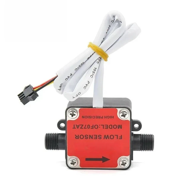 Alt view image 3 of 3 - For gear oil flowmeter 2 points outer tooth cooking robot, flow sensor G1/4 2pcs