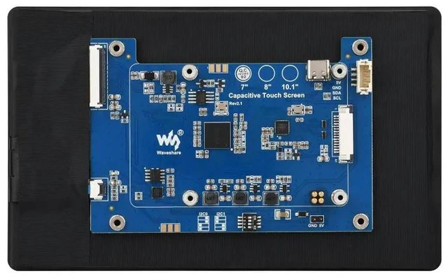 Main image of 7inch DSI LCD Capacitive Touch Display,1280 × 800,IPS,Optical Bonding Toughened Glass Panel,DSI Interface,10-Point Touch