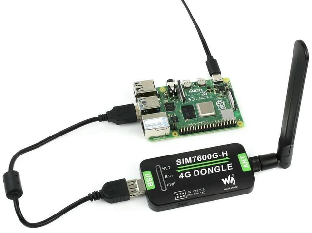 Alt view image 3 of 3 - Support GNSS Positioning Global Band SIM7600G-H 4G DONGLE