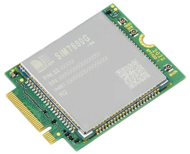 Alt view image 2 of 3 - SIMCom SIM7600G-H-M.2 SIMCom 4G LTE Cat-4 Module Global Coverage GNSS M.2 Connector
