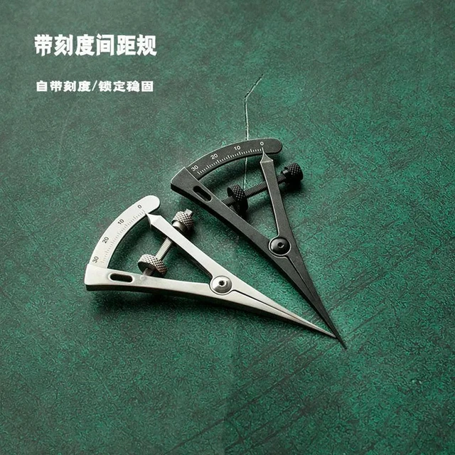 Alt view image 2 of 3 - For Spacing Gauge, Eye Planning, Line Gauge, Handmade Leather DIY Edging Tool, Sideline Press Groove Decorative Line