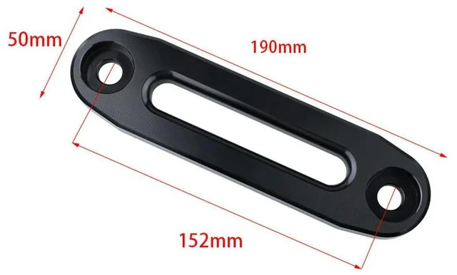 Alt view image 3 of 3 - For 6 Inch 152mm Off-road Vehicle Winch Aluminum Guide Port, Rope Stopper, Rope Stopper Accessories 2pcs
