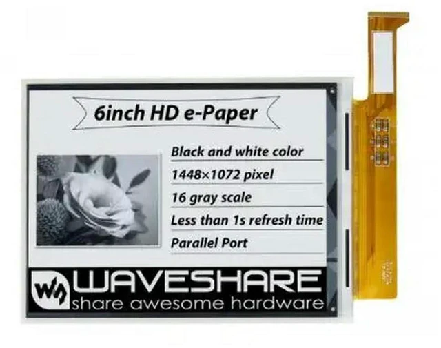 Main image of 6inch HD e-Paper,1448×1072 high definition,E-Ink raw display