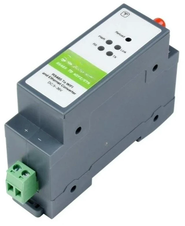 Alt view image 3 of 3 - For Rail Serial Server RS485 to or Ethernet Module