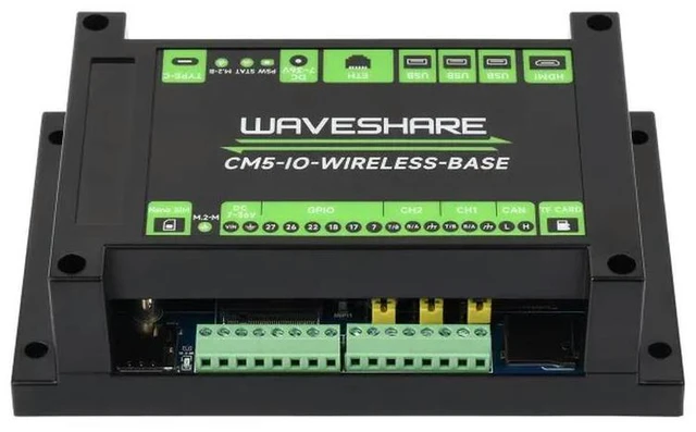 Alt view image 3 of 3 - CM5-IO--BASE,Industrial IoT Expansion Board For Raspberry Pi CM5,4G/5G/LoRa Expansion Board, Gigabit