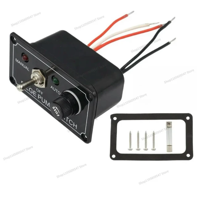 Alt view image 2 of 3 - For 12V5A Vehicle and Ship Modification Switch Panel, Shake Key with Indicator Light Switch Panel