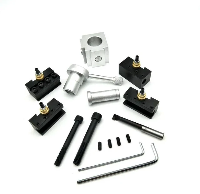 Alt view image 3 of 3 - For Numerical Control Lathe Tool Holder Fixture Aluminum Quick Tool Changer Multifunctional Lathe Equipment Tools