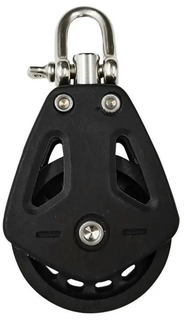 Main image of For Black Nylon Pulley, Spinning, Boat Yacht Kayak, Marine Accessories