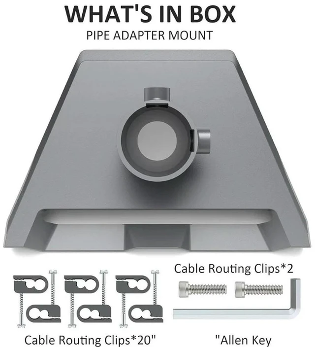 Alt view image 3 of 3 - For Third-generation Equipment Bracket Base PipeAdapterMountKit (3 Sets)