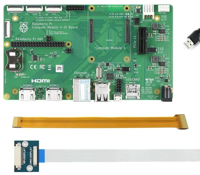 Main image of Raspberry Pi Compute Module 4 Dev Kit, with Official IO Board and Optional 7" Touchscreen