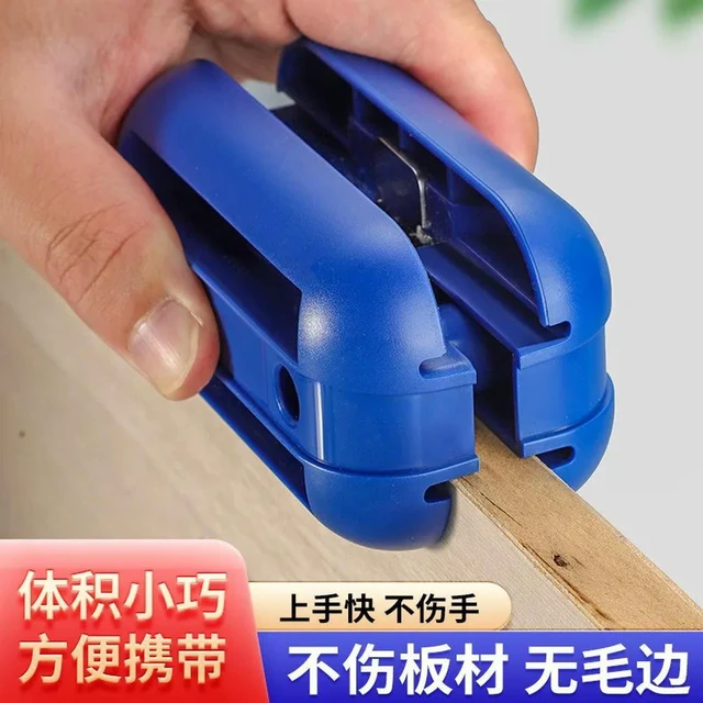 Alt view image 2 of 3 - Woodworking Edge Trimmer Manual Trimmer Head Flush, Paint Free Board Sealing Strips Wood Board Deburring Edge Trimming Tool