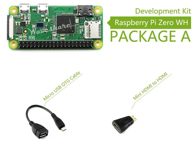 Alt view image 2 of 3 - Raspberry Pi Zero WH Package A Basic Development Kit