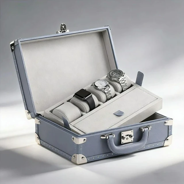 Alt view image 2 of 3 - For Gift Jewelry Watch PU Leather Empty Box
