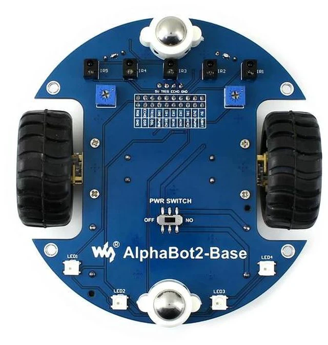 Alt view image 3 of 3 - AlphaBot2 robot building kit for Raspberry Pi 3B/3B+/4B (no Pi)
