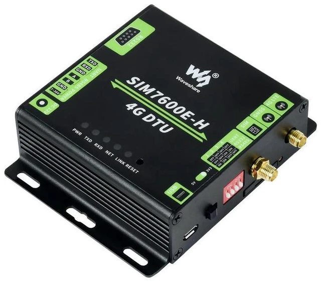 Alt view image 3 of 3 - Industrial Grade SIM7600E-H 4G DTU, RS232/485/TTL to 4G LTE, GNSS