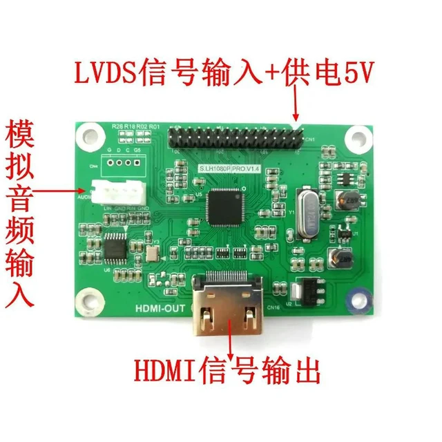 Alt view image 2 of 3 - For LVDS to HDMI adapter board, output supports multiple resolutions