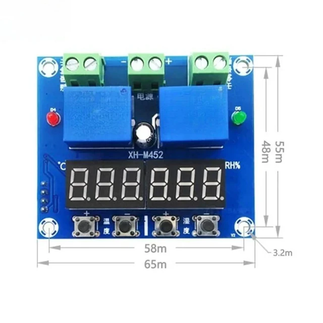 Alt view image 3 of 3 - For XH-M452 Temperature and Humidity Control Module with Dual-output Automatic Constant Temperature Accessories