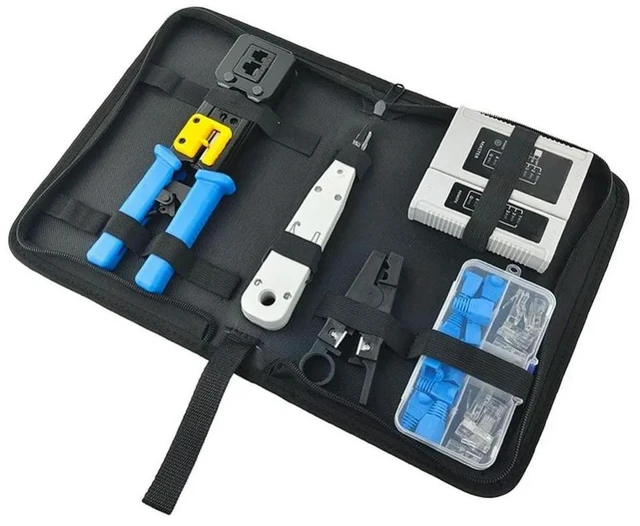 Main image of For Full-hole Plier Kit EZ Network Cable Pliers LQ-TZTK01-7 (7-piece Set) Accessories