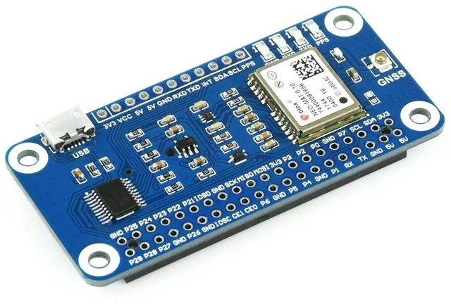Alt view image 2 of 3 - NEO-M8T GNSS TIMING HAT for Raspberry Pi, Single-Satellite Timing, Concurrent Reception of GPS, Beidou, Galileo, GLONA