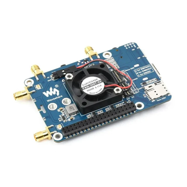 Alt view image 2 of 3 - Raspberry Pi EM060K-GL LTE Cat-6 HAT, LTE-A Global Multi-band, GNSS Positioning, comes with EM060K-GL Module