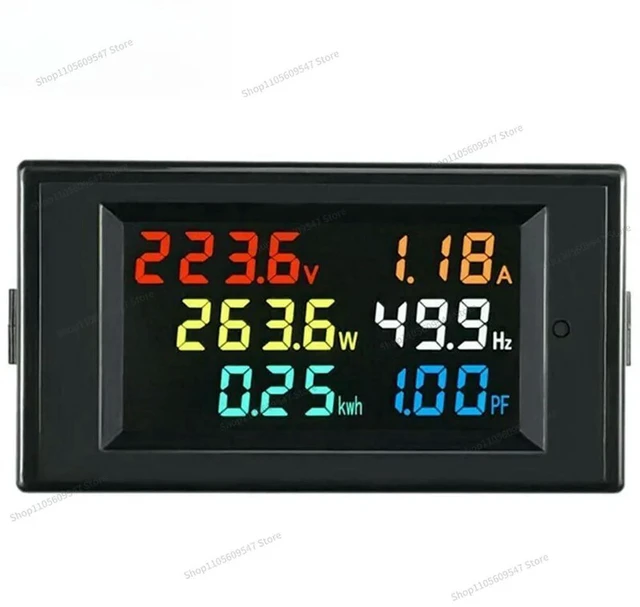 Alt view image 2 of 3 - For D69-2058 AC Voltage, Current, Frequency, Power, Multi-function Six-display Instrument