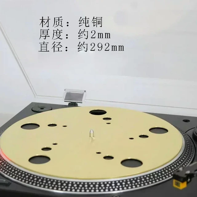 Alt view image 2 of 3 - For Pure Copper Vinyl Record Pad 12 Inches, Record Player Turntable Phonograph Pad