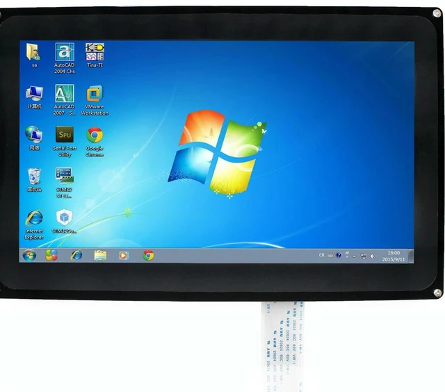 Alt view image 2 of 3 - 10.1inch Capacitive Touch Screen LCD (H) With Case 1024X600 Various Systems & Devices Support Including Raspberry Pi,