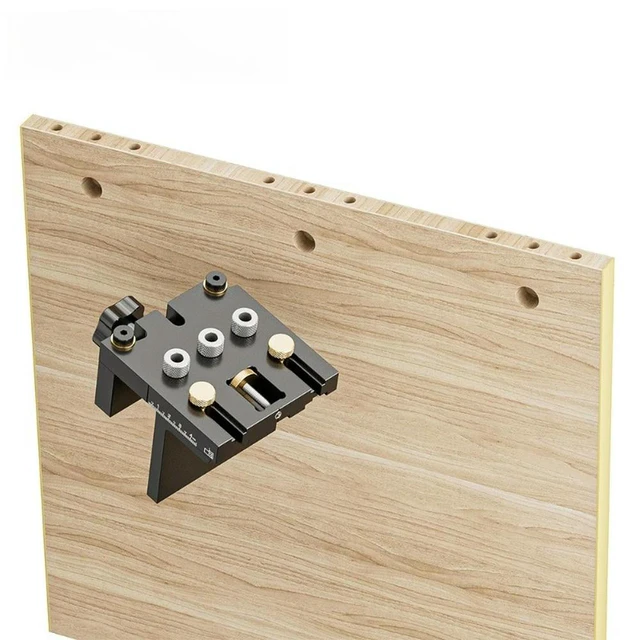 Alt view image 3 of 3 - For Woodworking 3-in-1 Positioner Log Tenon Woodworking Tools Furniture Punching Positioner Log Tenon Punch Tools 2pcs