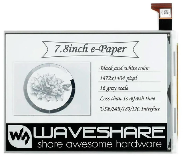 Alt view image 2 of 3 - 7.8inch E-Ink e Paper Raw Display 1872*1404 Resolution for Supermarket Mall Dynamic Price Tag
