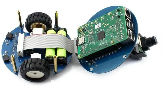 Alt view image 2 of 3 - AlphaBot2 robot building kit for Raspberry Pi 3 Model B+