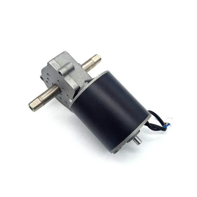 Alt view image 3 of 3 - For GBX25-76 Worm Reducer Steel Tube Motor Walking Bike Spinning Bicycle Decelerator Motor DC Micro