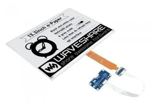 Alt view image 3 of 3 - 960×680, 13.3inch E-Ink display HAT (K) for Raspberry Pi, SPI interface