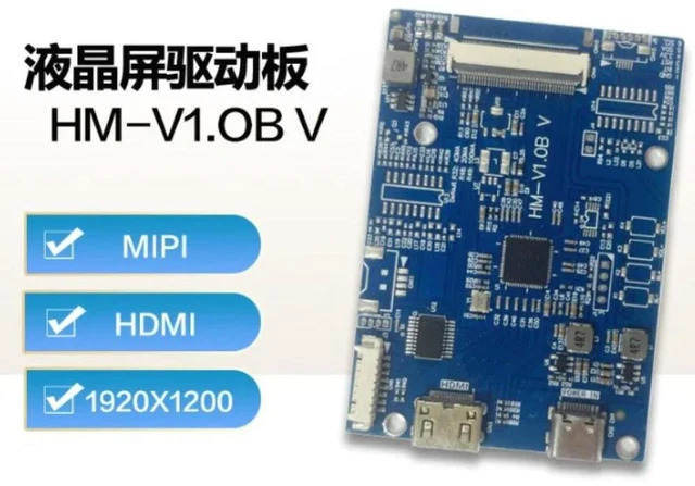 Alt view image 2 of 3 - For 40PIN MIPI Driver Board HDMI Input, TYPE-C Power Supply, Resolution 1200X1920