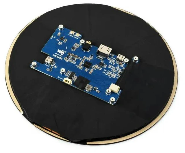 Alt view image 2 of 3 - 7inch HDMI Round Capacitive Touch Display,1080×1080 Resolution,IPS Display Panel,10-Point Touch,Optical Bonding