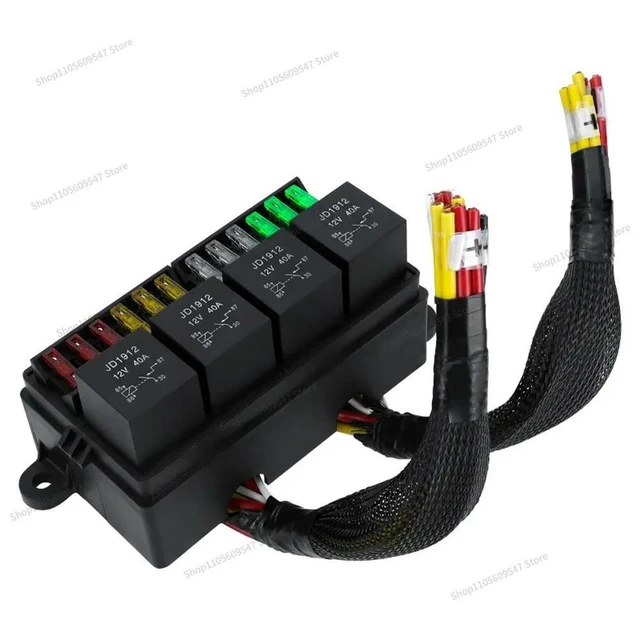Alt view image 3 of 3 - For automotive fuse relay box, pre-wired central control box