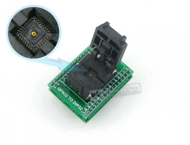 Alt view image 2 of 3 - QFN32 TO DIP32, Programmer Adapter