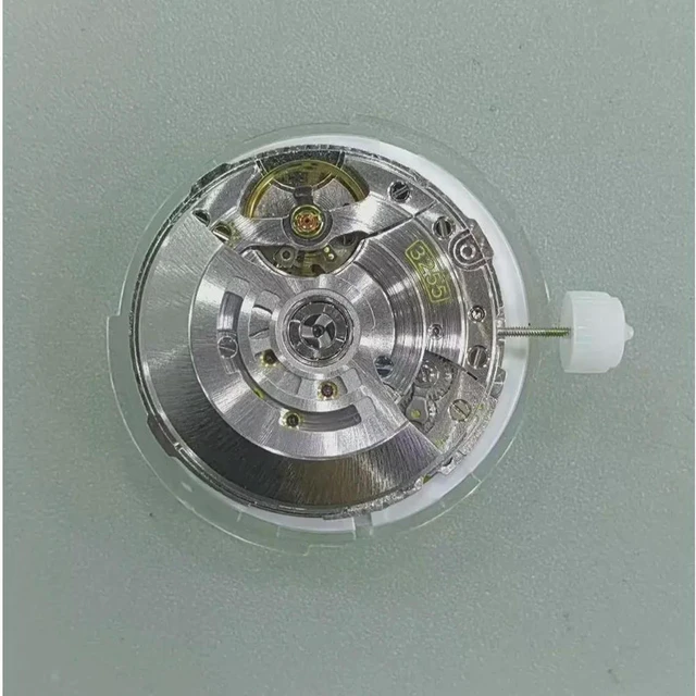 Alt view image 3 of 3 - For 3255 Movement, Three-pin Automatic Mechanical Movement, Dual Calendar